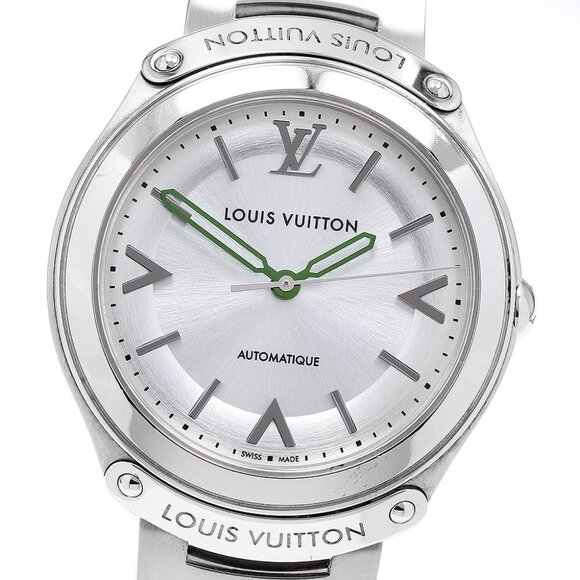 LOUIS VUITTON Fifty five Q6G20 Silver Dial Automatic Men's Watch_890279 - Picture 1 of 7